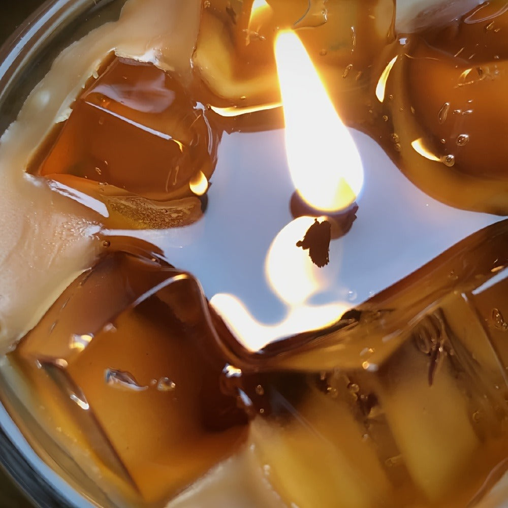Coffee Candle Handcrafted – 200g Iced Coffee Scented Soy Candle in Single Cup Design, Rich Coffee Aroma for Indoor Fragrance, Instagram-Style Niche Birthday Gift Box for Coffee Lovers