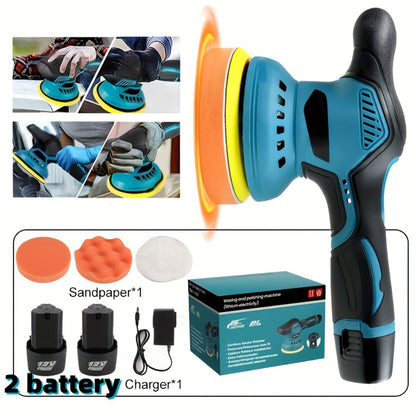 Cordless Car Polisher Buffer Machine – 8-Speed 5000 RPM Orbital Polishing Machine with 6" Pad, Rechargeable Battery & Charger for Car Detailing & Scratch Removal