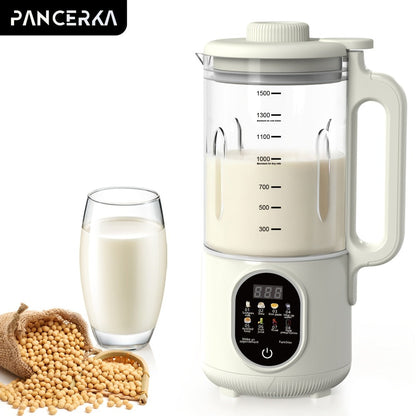 Nut Milk Maker Machine One-Touch Automatic - Multifunctional Plant-Based Milk Blender for Homemade Almond, Oat, Soy & Coconut Milk, High Capacity Countertop Blender for Dairy-Free Living