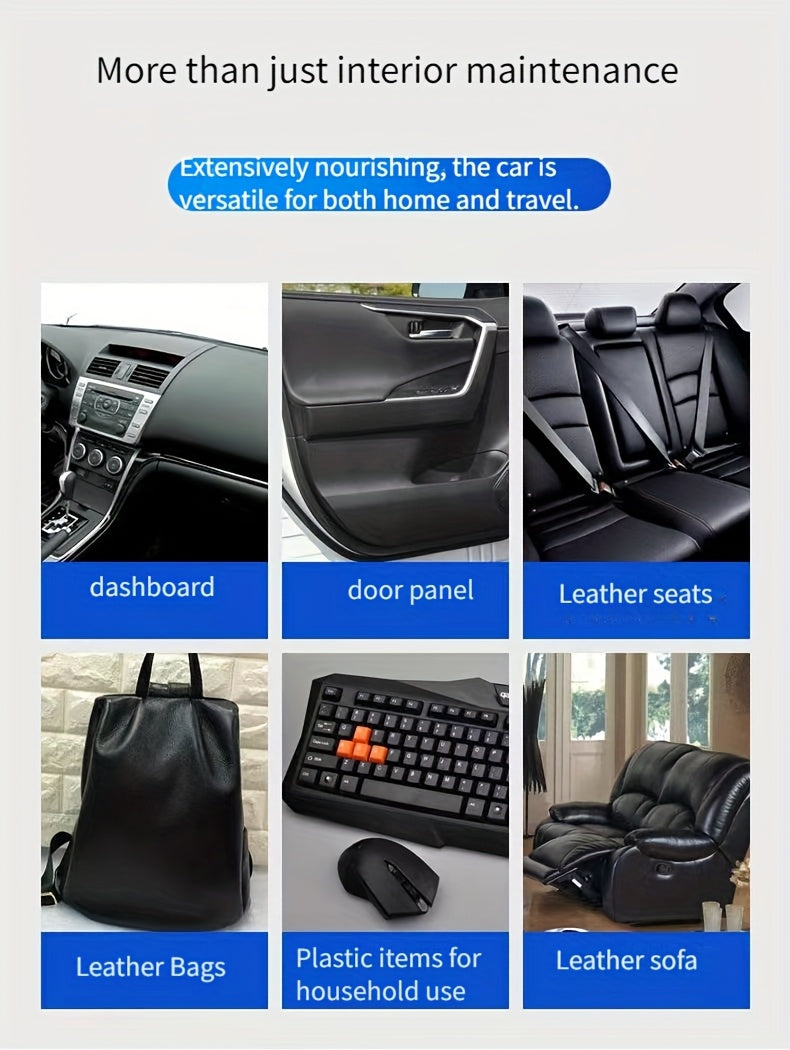 Heavy-Duty All-Purpose Plastic & Rubber Restorer -car Accessories, Anti-Aging Protection, Restores To Like-New Condition - For Cars, Tires - Interior/Exterior Use, Tire Shine, Durable Formula, Auto Detailers, Interior Renovation, Car Care Product
