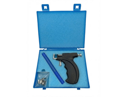 Ear Piercing Gun Kit with 24pcs Stainless Steel Studs – Professional Self Piercing Tool for Ear & Nose with Marking Pen, Safe & Easy to Use for Home & Salon