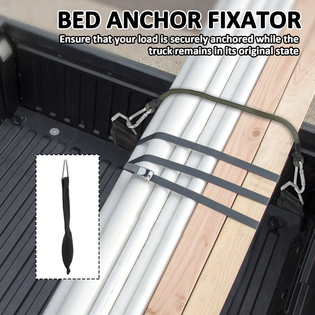 EZ Bed Anchor - Heavy Duty Truck Bed Tail Anchor with 100 Lbs of Pull Strength, Secure Cargo Straps, Ratchet Straps, Tie-Down Straps - Suitable for Pickup Trucks, Trailers, Suvs - Easy Installation, Truck Bed Additions, Trailer Additions