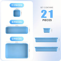 Sky Blue 21Pcs