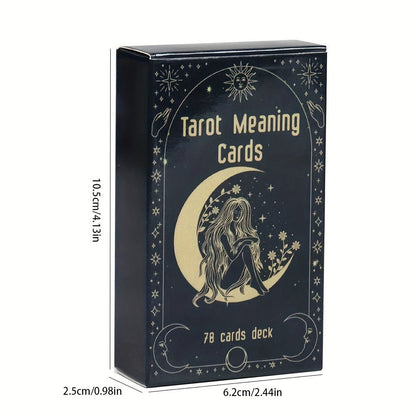 Oracle Cards Tarot Deck – Original Meaning Card Game for Divination Parties & Casual Play, Exquisite Design Desktop Card Game, Gift for Valentine's Day Birthday Christmas Party