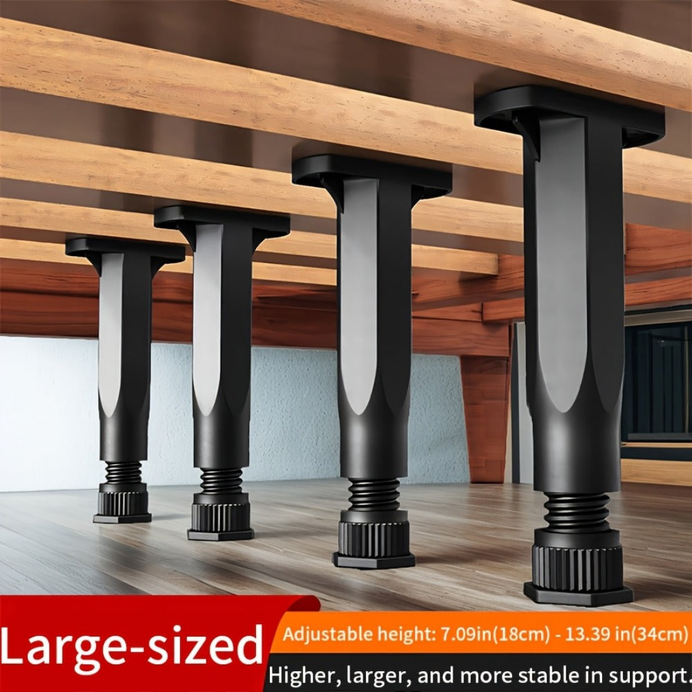 Bed Frame Accessories, Adjustable Bed Frame Support Legs 4-Pack - Hard Plastic, 7.3 - 14in shown in the main product view