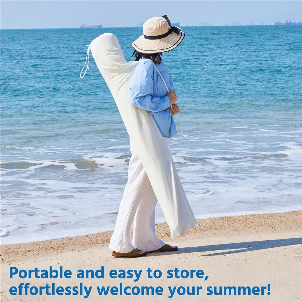 7.5-Foot Patio Umbrella, Backyard Sun Shade for Outdoor Shade and Protection detail image - detail view 16