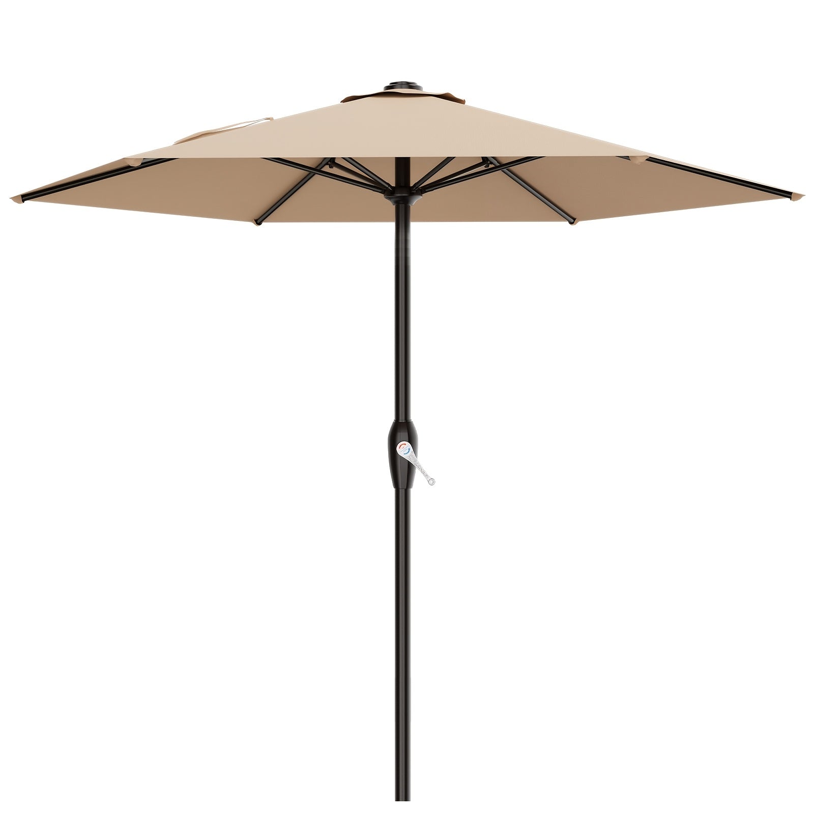 Patio Umbrella shown in the Beige, 7.5FT option