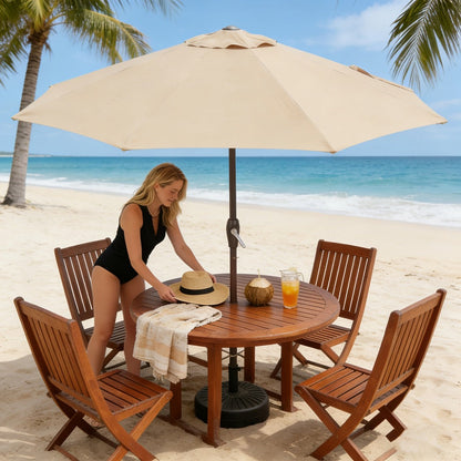 7.5-Foot Patio Umbrella with Easy Crank for Outdoor Shade and Protection detail image - detail view 6