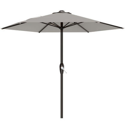 Patio Umbrella shown in the Foggy Gray, 7.5FT option