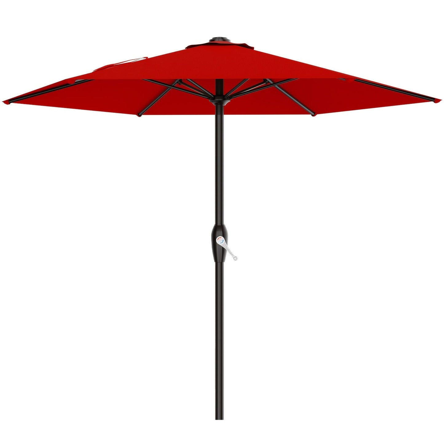 Patio Umbrella shown in the Red, 7.5FT option