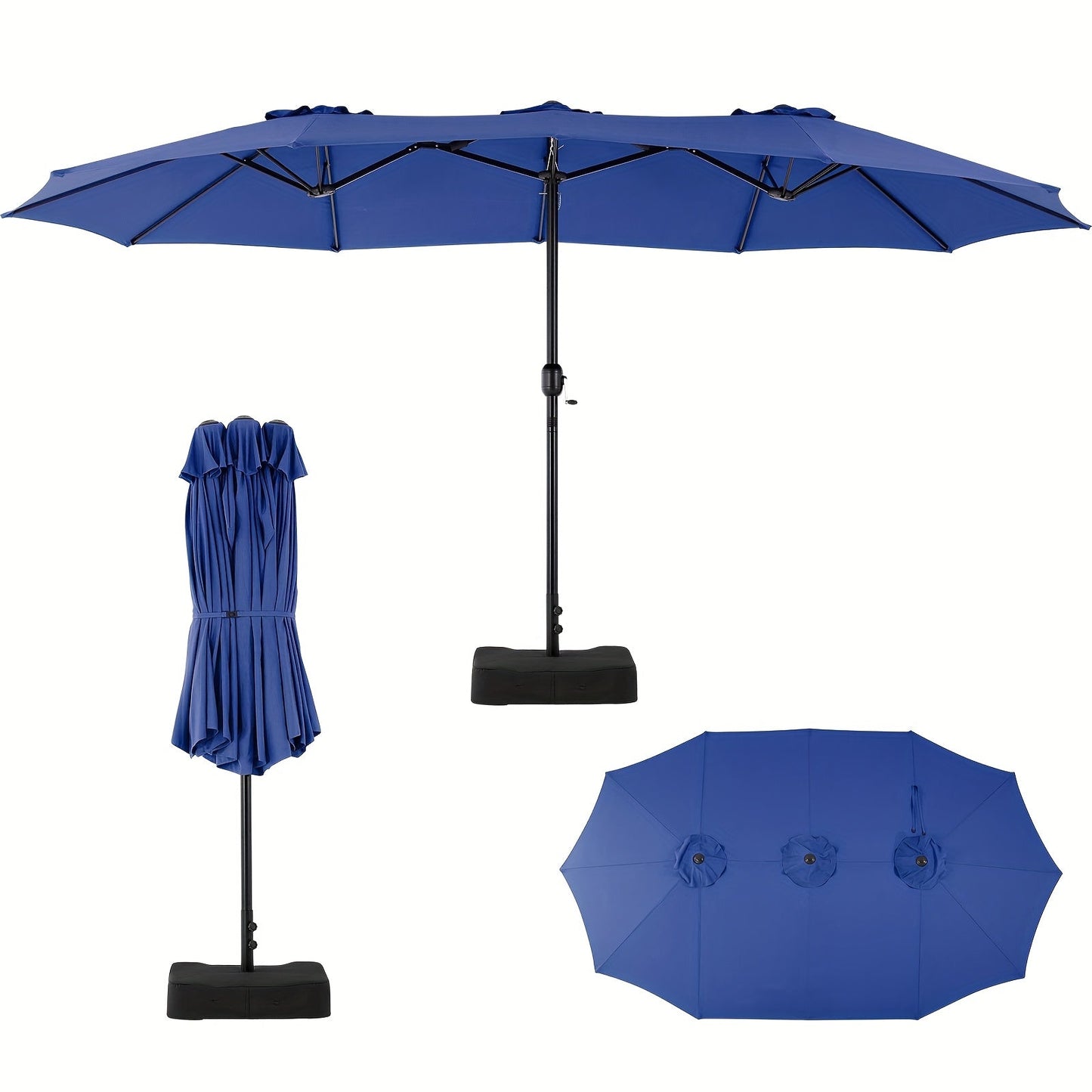 Patio Umbrella shown in the Blue (15FT) option