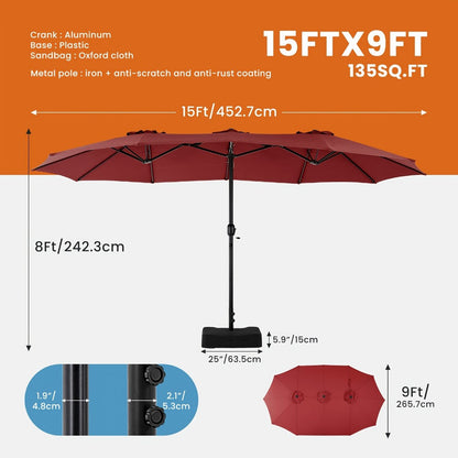 7.5-Foot Patio Umbrella with Tilt Adjustment and UV Protection detail image - detail view 6