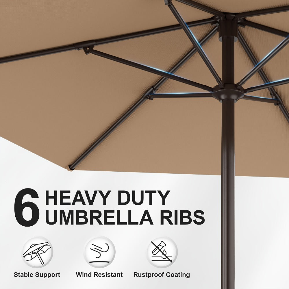 7.5-Foot Patio Umbrella with UV Protection for Outdoor Shade and Protection detail image - detail view 11