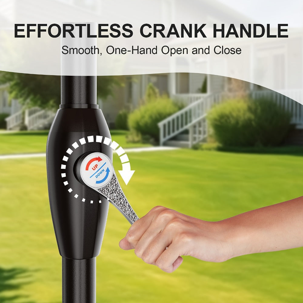 7.5-Foot Patio Umbrella with UV Protection for Outdoor Shade and Protection detail image - detail view 5