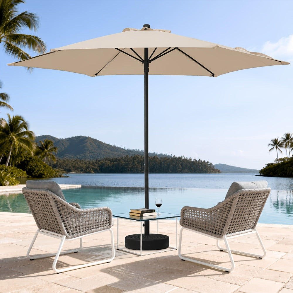 7.5-Foot Round Patio Umbrella with UV Protection for Outdoor Shade and Protection detail image