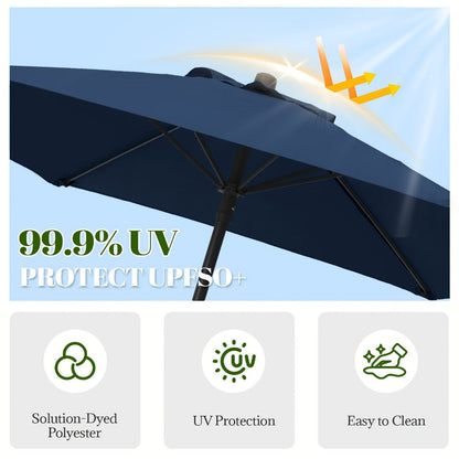 7.5-Foot Round Patio Umbrella with UV Protection for Outdoor Shade and Protection detail image - detail view 6