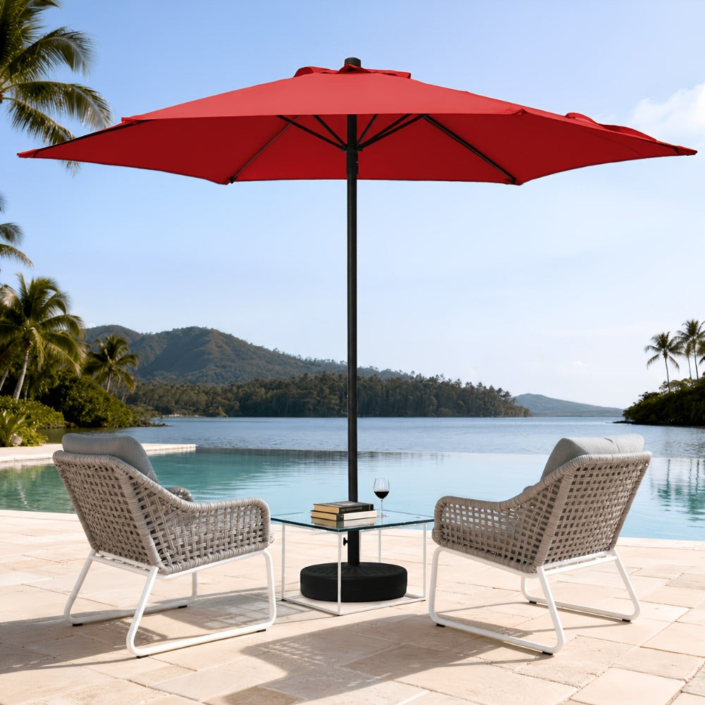 7.5-Foot Round Patio Umbrella with UV Protection for Outdoor Shade and Protection detail image - detail view 9