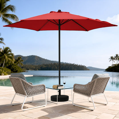 7.5-Foot Round Patio Umbrella with UV Protection for Outdoor Shade and Protection detail image - detail view 9