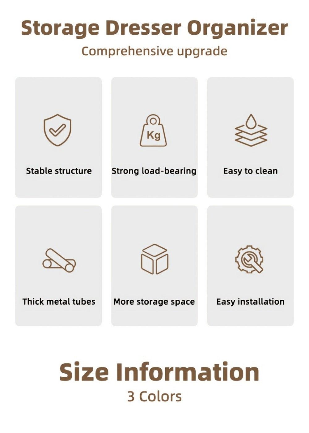 7-Drawer Tall Dresser, Bedroom Drawer Chest for Organized Everyday Storage detail image - detail view 16
