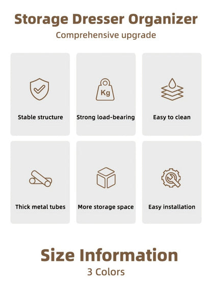7-Drawer Tall Dresser, Bedroom Drawer Chest for Organized Everyday Storage detail image - detail view 16