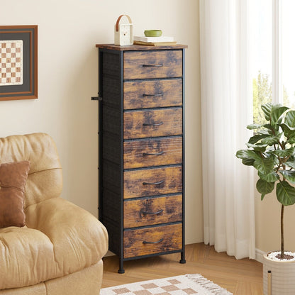 7-Drawer Tall Dresser, Bedroom Drawer Chest for Organized Everyday Storage detail image