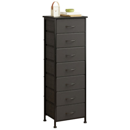 7-Drawer Tall Dresser, Bedroom Drawer Chest for Organized Everyday Storage detail image - detail view 6