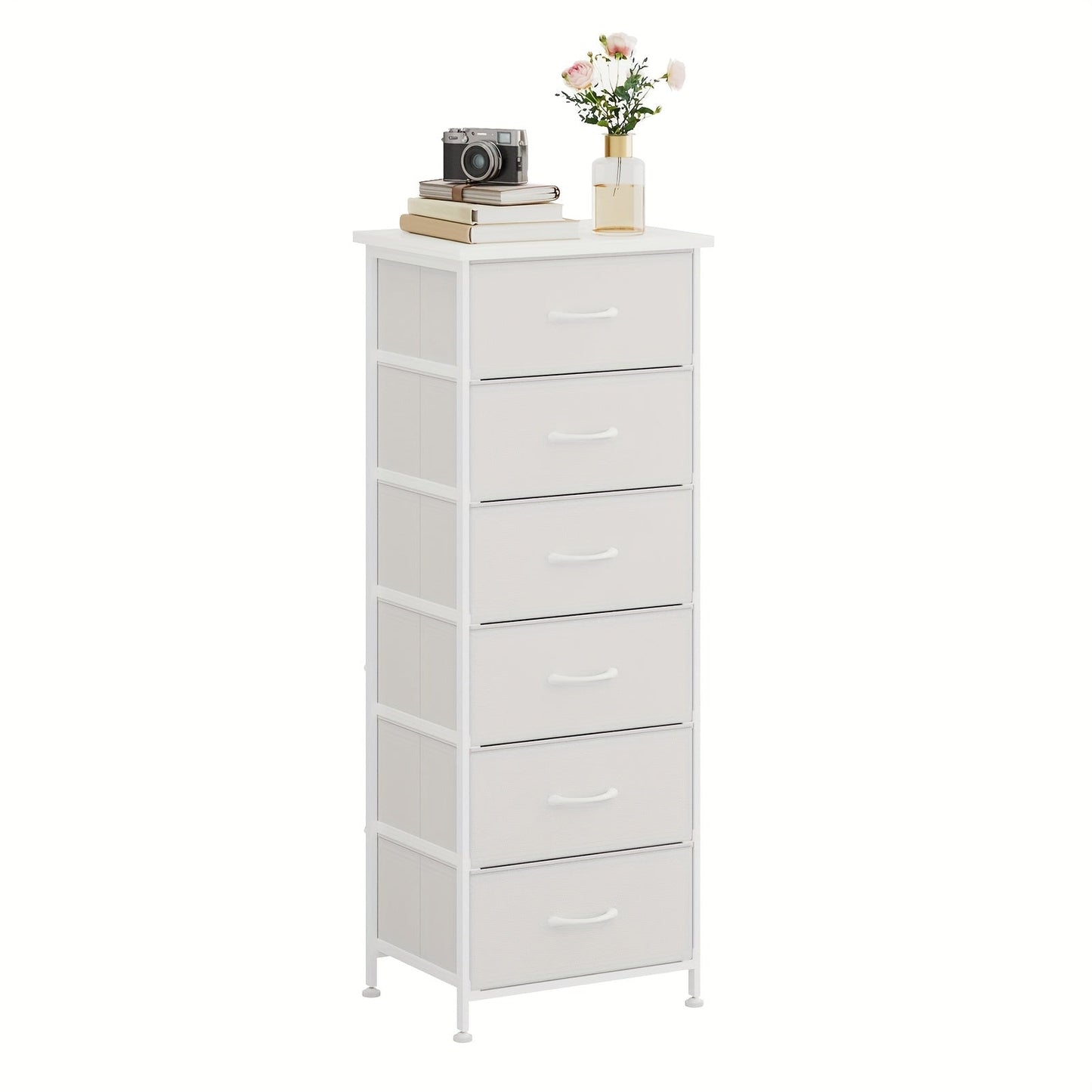 Dresser shown in the White-6 Drawers option