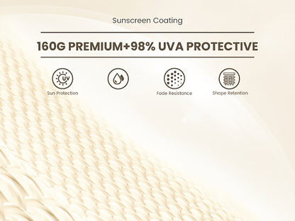 7-Foot Outdoor Umbrella with Carry Bag and UV Protection for Patio detail image - detail view 17