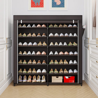 7-Tier Shoe Cabinet with Dustproof Cover and Tool-Free Assembly for Entryway detail image - detail view 11