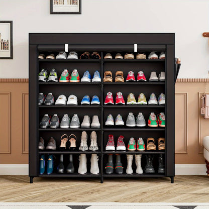 7-Tier Shoe Cabinet with Dustproof Cover and Tool-Free Assembly for Entryway detail image - detail view 6