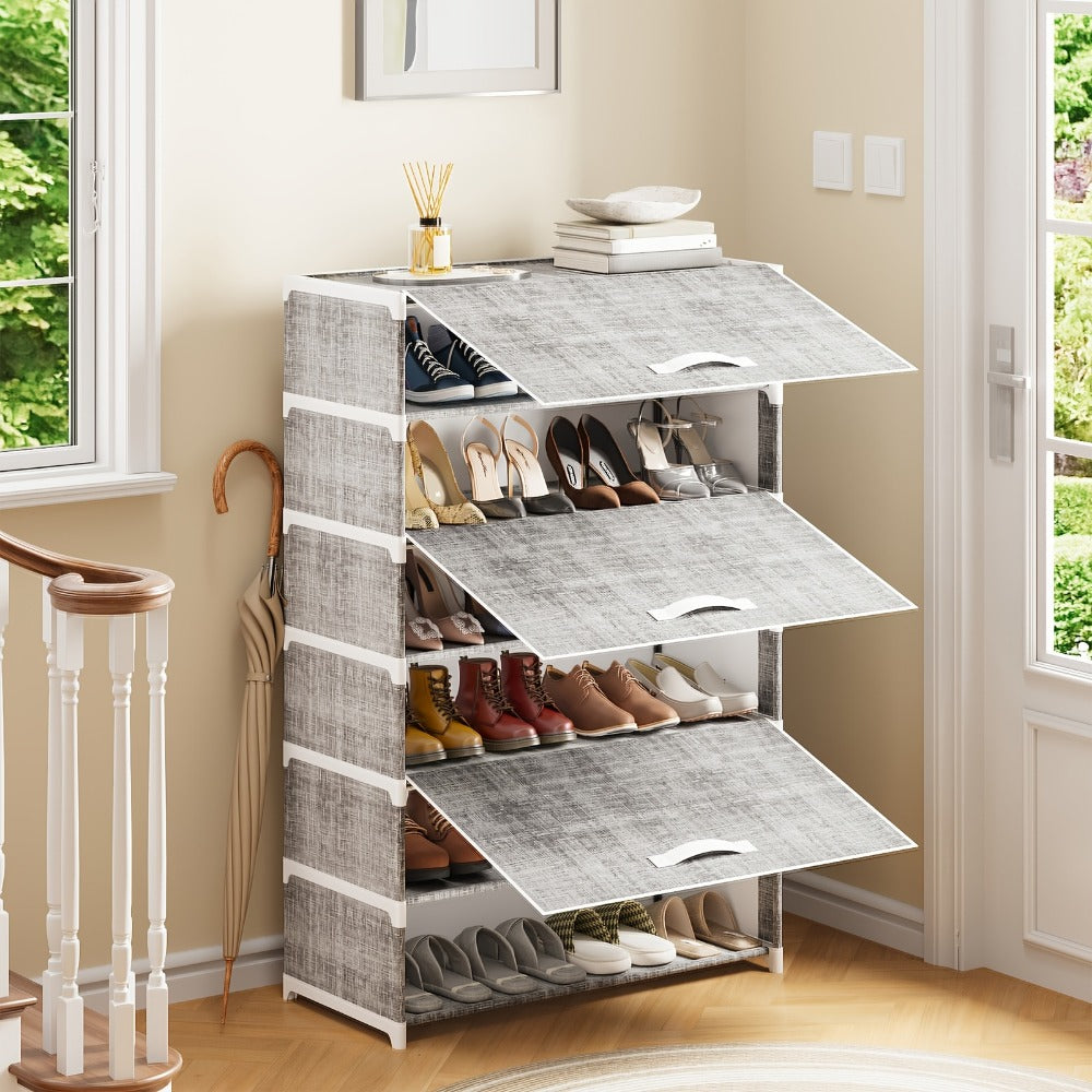 7-Tier Shoe Rack, Freestanding Shoe Storage Rack for Entryway detail image
