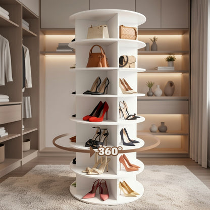 7-Tier Shoe Racks And Shoe Organizers with 360° Swivel for Entryway detail image - detail view 6