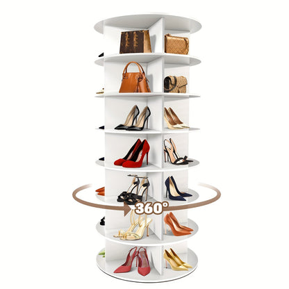 Shoe Racks and Shoe Organizers shown in the White, Holds 28 Pairs option
