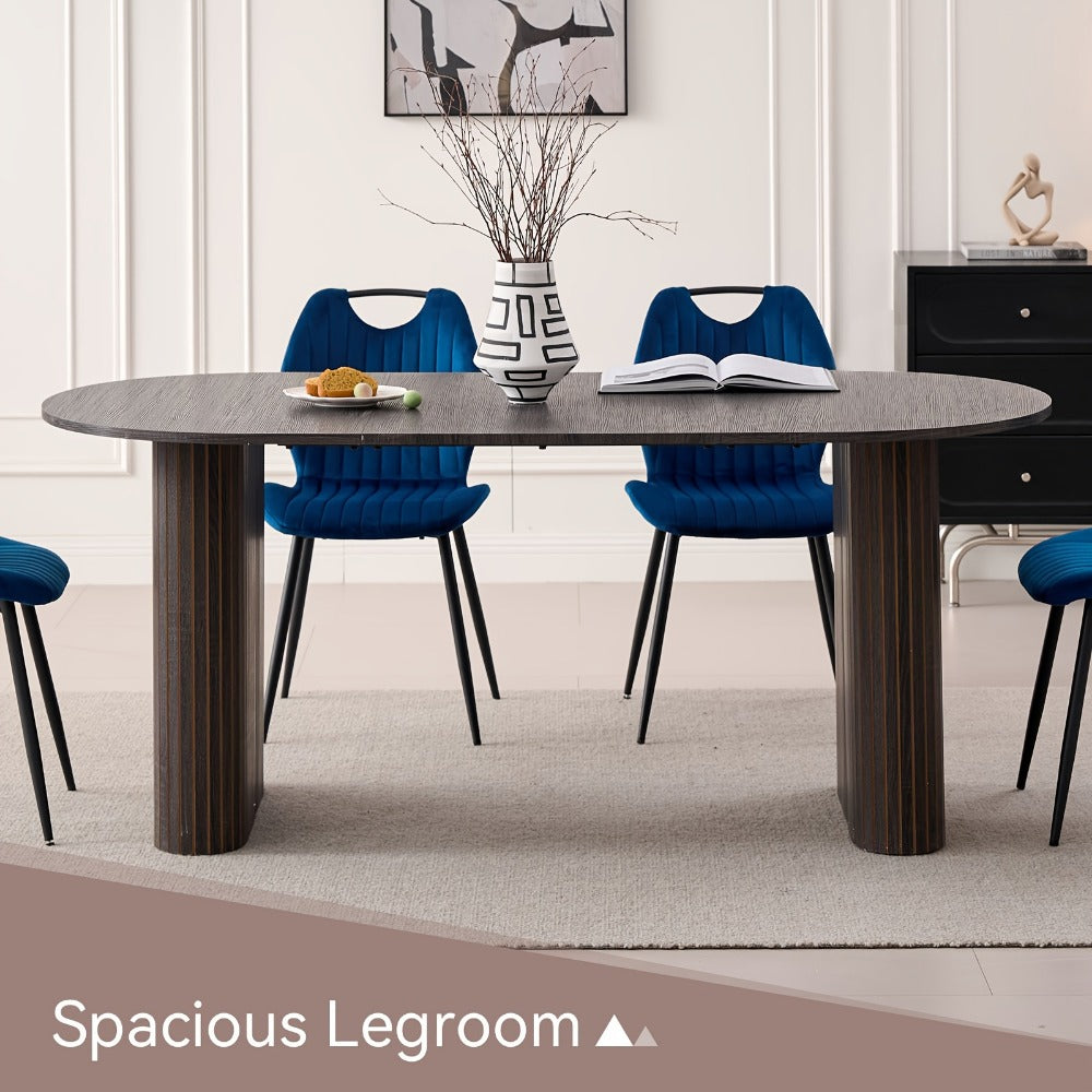 70.8-Inch Dining Table, Kitchen Dining Table for Work, Display, and Everyday Use detail image - detail view 11