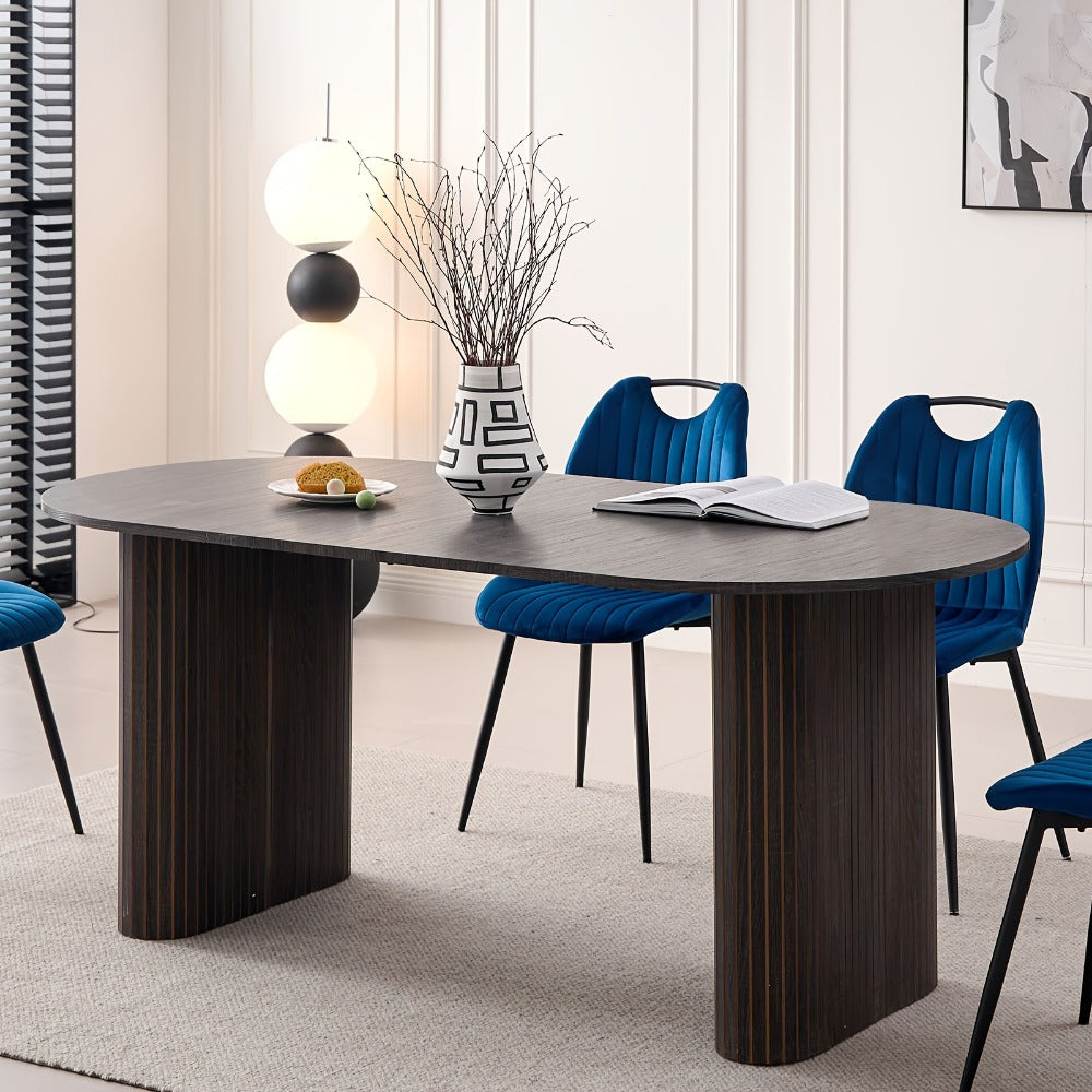70.8-Inch Dining Table, Kitchen Dining Table for Work, Display, and Everyday Use detail image - detail view 12