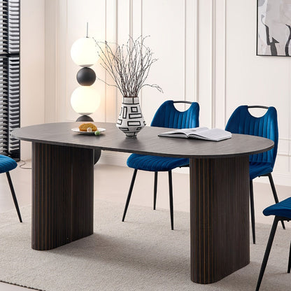 70.8-Inch Dining Table, Kitchen Dining Table for Work, Display, and Everyday Use detail image - detail view 12