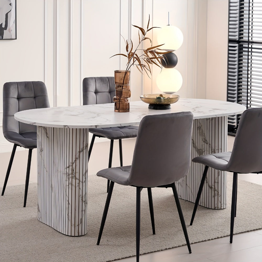 70.8-Inch Dining Table, Kitchen Dining Table for Work, Display, and Everyday Use detail image - detail view 13