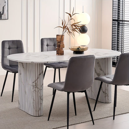70.8-Inch Dining Table, Kitchen Dining Table for Work, Display, and Everyday Use detail image - detail view 13