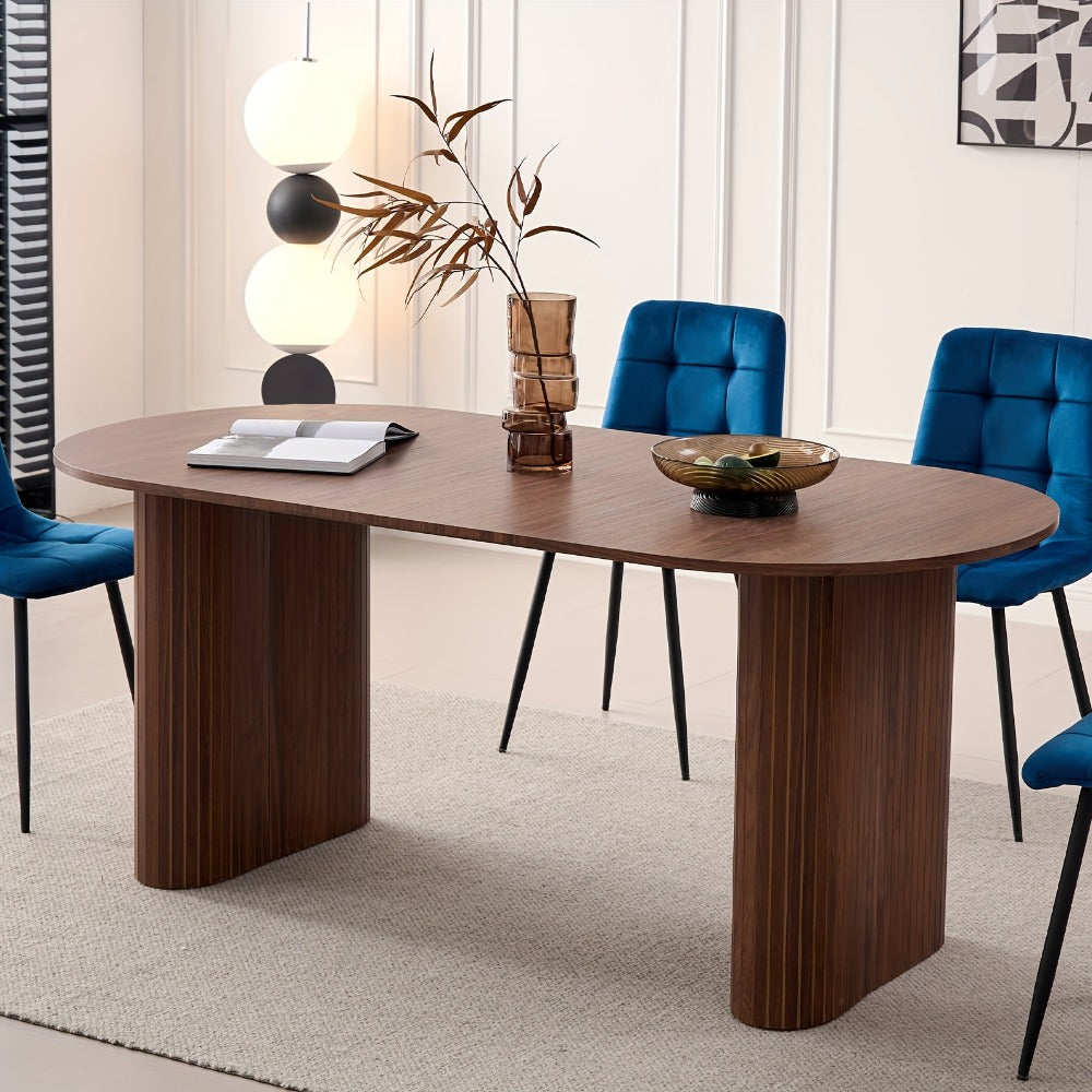 70.8-Inch Dining Table, Kitchen Dining Table for Work, Display, and Everyday Use detail image - detail view 15