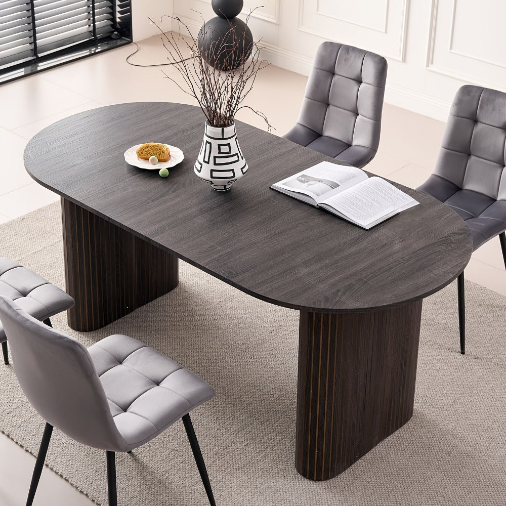 70.8-Inch Dining Table, Kitchen Dining Table for Work, Display, and Everyday Use detail image - detail view 3
