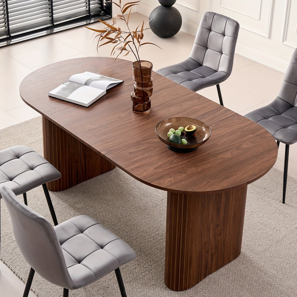 70.8-Inch Dining Table, Kitchen Dining Table for Work, Display, and Everyday Use detail image - detail view 5