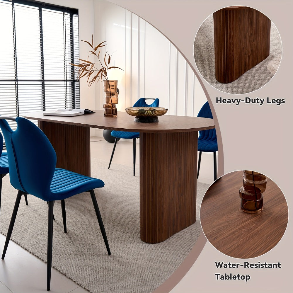 70.8-Inch Dining Table, Kitchen Dining Table for Work, Display, and Everyday Use detail image - detail view 7