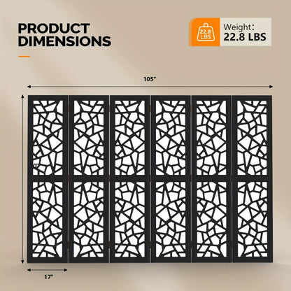 70-Inch Freestanding Room Divider with Added Privacy for Privacy and Space Definition detail image - detail view 12