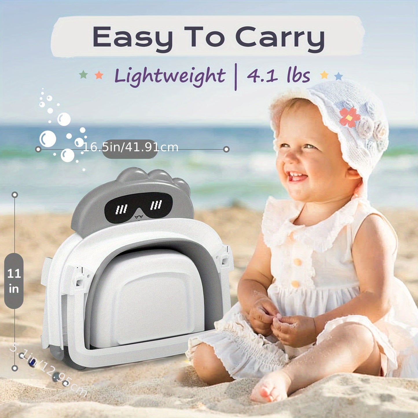 Baby Bathtub - Foldable Non-Slip Travel Soft