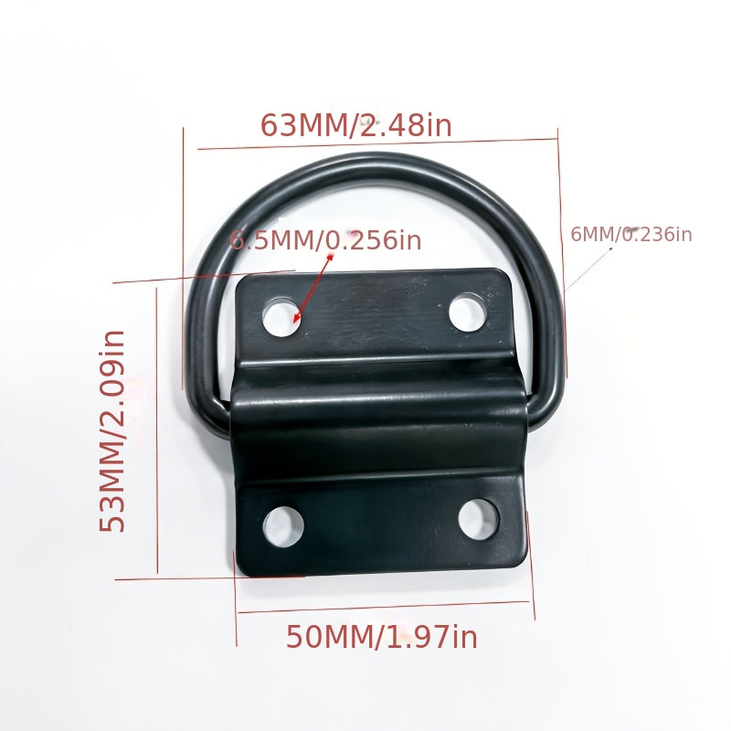 Four Heavy-Duty Steel D-Rings Hold The Anchor, While Extremely Durable Surface-Mounted Hooks Keep The Cargo in Place Within The Trailer And Truck Compartment