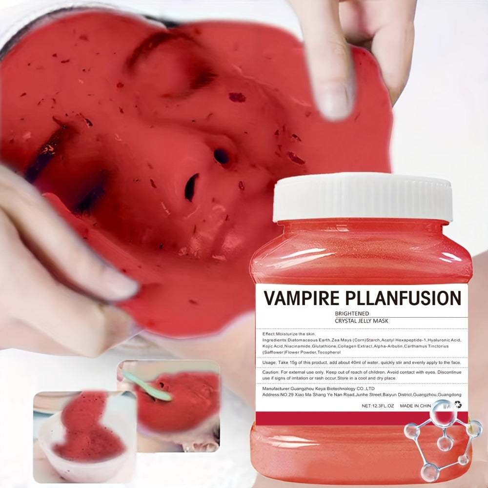 Lactic Acid Jelly Peel-Off Face Mask 12.3 fl oz - Vampire Plasma Firming Hydrating Exfoliating Mask Alcohol-Free Paraben-Free Fragrance-Free for Women All Skin Types