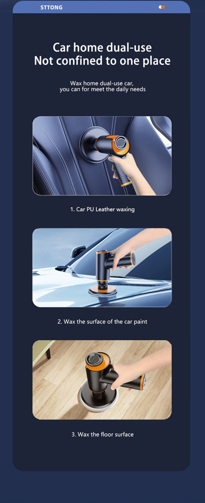 Cordless Car Polisher & Waxing Machine – 100W Rechargeable Buffer, Scratch Repair & Paint Polish for Cars