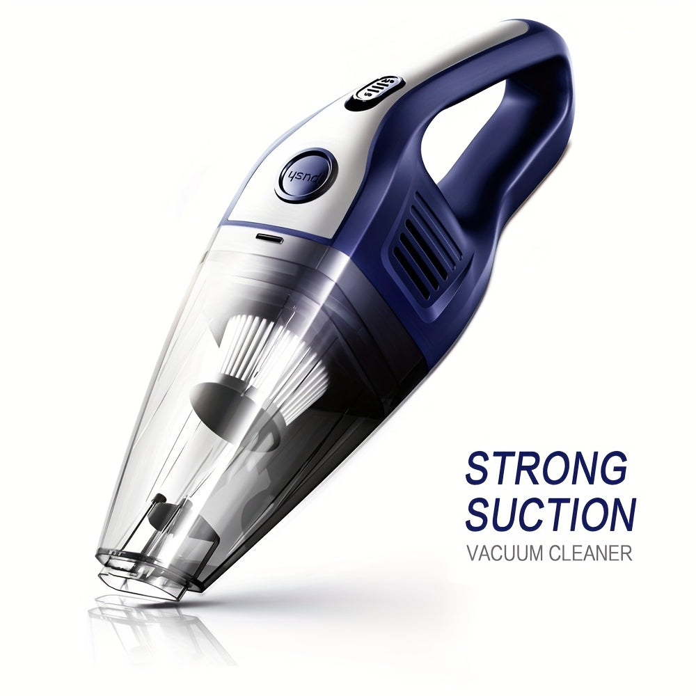 Handheld Cordless Vacuum Cleaner with Powerful Suction – Portable USB Rechargeable Mini Vacuum with Multiple Accessories for Car, Home, Office & Tight Spaces