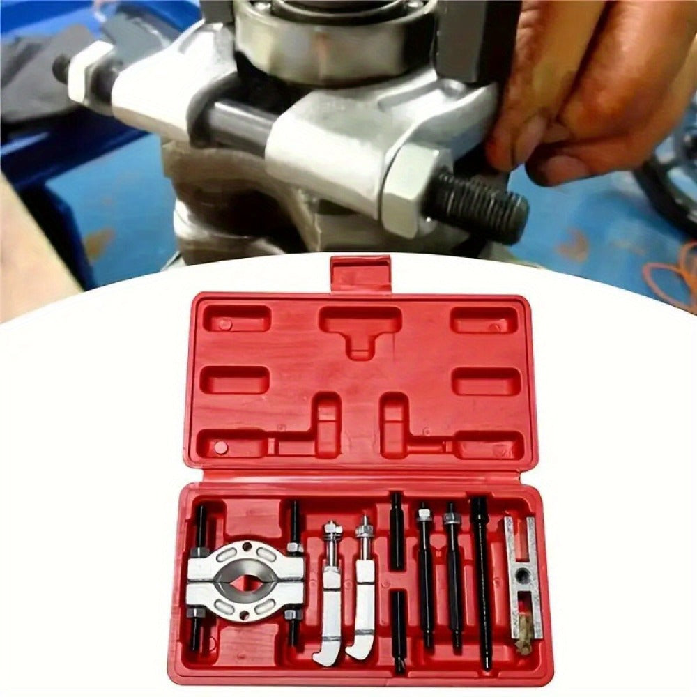 Bearing Puller Set 9-Piece - Gearbox Bearing Removal Tool Kit for Automotive & Mechanical Repair, Internal External Bearing Extractor, Professional Car Repair Tool for Transmission & Wheel Bearings