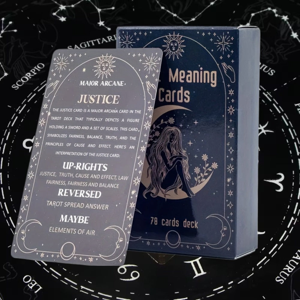 Oracle Cards Tarot Deck – Original Meaning Card Game for Divination Parties & Casual Play, Exquisite Design Desktop Card Game, Gift for Valentine's Day Birthday Christmas Party
